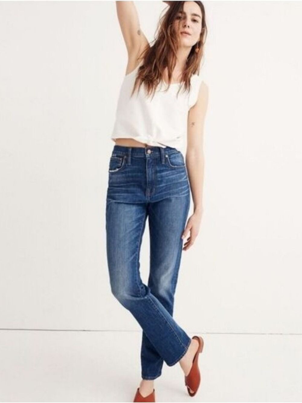 MADEWELL HIGH RISE SLIM BOY JEAN SIZE 27